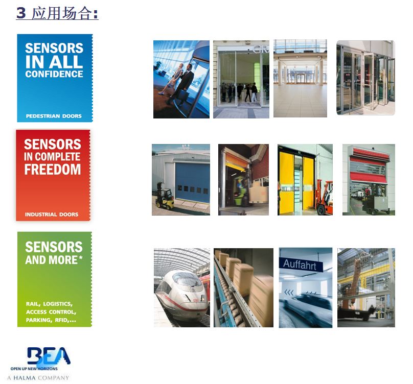 本公司於2016年4月1日起正式代理來自於比利時的比業有限公司(BEA),雷射與雷達波的傳感器