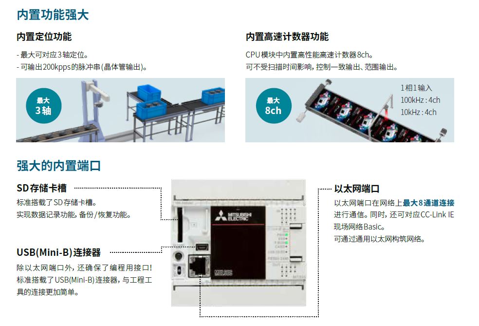 FX5UJ系列| iQ-F FX5UJ系列| 可程式控制器_PLC | 三菱電機_MITSUBISHI